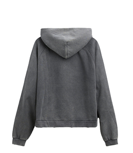 Fabricant de sweat à capuche pour homme de haute qualité y2k vintage heavyweight acid wash custom blank sursize sweats à capuche pour hommes - Product Image 6