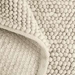 Design de luxe galets laine boucle tapis tressé à la mode moderne tissage plat meilleur prix de gros fabricant indien prix pas cher - Product Image 3