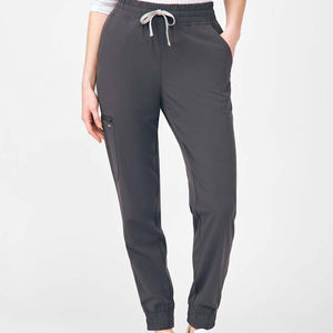 Conjunto de uniforme de enfermera con cuello en V y logotipo personalizado, uniforme de hospital tejido ecológico para uso en salón de belleza - Product Image 3