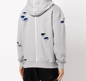 Sweats à capuche à épaules tombantes en coton mélangé confortable au design moderne avec service OEM Low quantité minimale de commande Made Pakistan For Men In Cheap Rate - Product Image 6