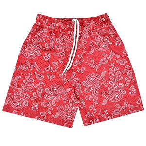 Pantalones cortos de compresión informales para hombre 2024, venta al por mayor, sublimación personalizada con patrón completo, pantalones cortos de malla con cordones - Product Image 2