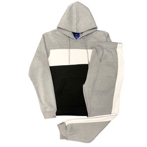<b>Mens</b> 2 Piece Outfit Plain Tracksuit Set Zip Up Hoodies Sweatshirt <b>Lounge</b> <b>Pants</b> with Pockets Casual Loose Sweatsuit Casual - Product Image 1