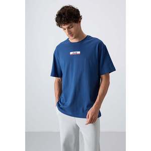 Camiseta Estampada de Corte Holgado para Hombre Parliament, 100% Algodón, Jersey Grueso y Suave con Textura, 88359 - Product Image 3