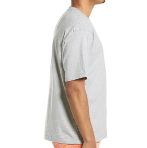 100% algodón, camiseta para hombres, ajuste holgado, estampado cuello redondo Camiseta de algodón de alta calidad Hombres Cuello redondo Camisetas ligeras OEM - Product Image 3