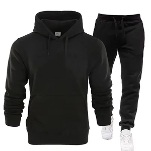 2025 basique hommes ensembles de vêtements de sport respirant sweat à capuche pantalon hiver Fitness hauts Joggers survêtements 2 pièces/ensembles pour la salle de sport - Product Image 5