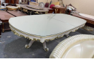 Luckygoods JJ250163 Table Moderne de Luxe Blanche pour Mariage, Hôtels, Événements, Tables en Bois pour l'Extérieur, Tables à Manger