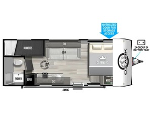 2025 Modern 5-Person 1620BHLE 4x4 Camper Trailer Mini caravana ligera para uso todoterreno Diseño emergente - Product Image 6