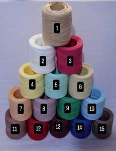 Cuerdas de papel de rafia natural y teñidas a medida en tamaño 1 mm ideales para proyectos de arte y artesanía adecuados para reventa - Product Image 2