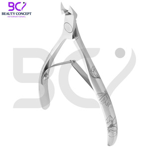 Pince à cuticules à poignée facile et durable en acier inoxydable pour manucure et pédicure avec lame incurvée pour utilisation au doigt - Product Image 2