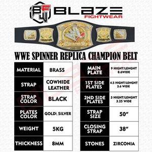Custom Championship Blets Spinner <b>Belt</b> Title Duplicate <b>Belt</b> Genuine Leather Custom Luxury <b>Belts</b> From Pakistan - Product Image 6