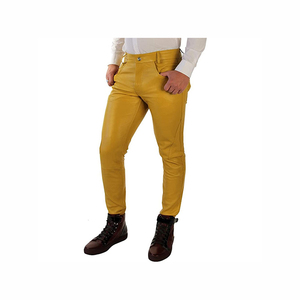 กางเกงหนังผู้ชายดีไซน์ใหม่ปี 2026 ทรงตรง สไตล์ลำลอง แบบซ้อนขา สไตล์ฮิปฮอป สีดำ หนัง PU แบบหลวม - Product Image 4