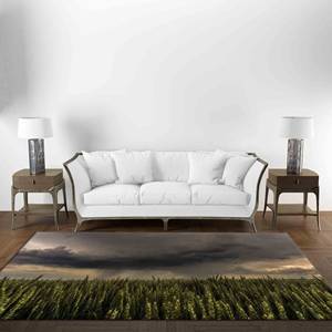 Tapis Paysage Champêtre : Vue sur la Nature Orageuse, Tapis Imprimé, Tapis Doux Non Tissé - Product Image 2