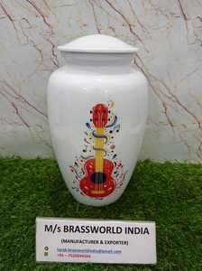 โกศใส่ศพโลหะสำหรับผู้ใหญ่วัสดุทองเหลืองทำด้วยมือสำหรับขี้เถ้าของมนุษย์ - Product Image 4