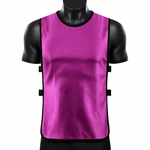 Unisex <b>Light</b> Blue Sleeveless Mesh Soccer Training Vest <b>Neck</b> Breathable Lightweight Polyester Custom Name Number Sport Top Adult - Product Image 6