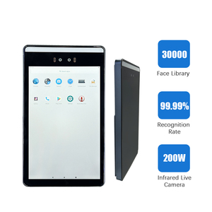 Scanmax 10 ''treo tường sinh trắc học Nhận dạng khuôn mặt kiểm soát truy cập thiết bị tầm nhìn ban đêm đo nhiệt độ phát hiện chuyển động - Product Image 4