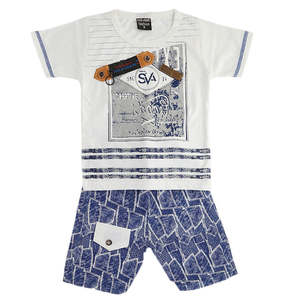 Traje de Manga Corta para Niño 1187 - Blanco - Product Image 2