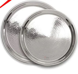 Plaque de chargeur de service de forme ronde finie en argent la plus vendue pour les hôtels - Product Image 4