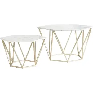 2022 diseño moderno mesa de consola de metal de lujo Metal hierro Ginkgo hoja diseño sala de estar muebles consola mesa en moq bajo - Product Image 1