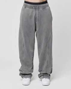 Nouveauté pantalon délavé à l'acide pour hommes, matériau 100% coton, léger et respirant, impression de logo personnalisée disponible - Product Image 3