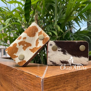 Cartera de tarjetero de moda de lujo de diseñador para mujeres y hombres, monedero de Material de cuero de vaca genuino con uso de tarjeta de crédito - Product Image 1
