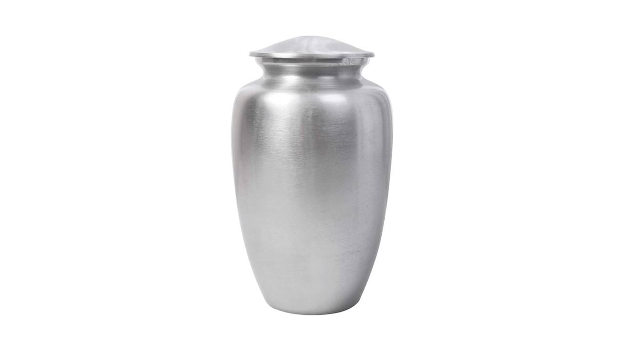 Satin Silver Urn