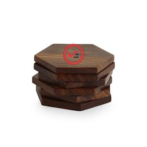 Six Cornered Spring' Wooden <b>Coasters</b> Set Manufacturer | Natural Wood <b>Drink</b> <b>Coaster</b> Wholesale Factory Supply - Product Image 1