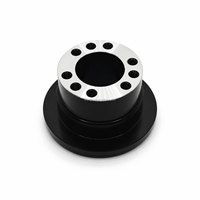 Kit d'adaptation de moyeu de volant court en aluminium usiné CNC anodisé noir pour BMW E36