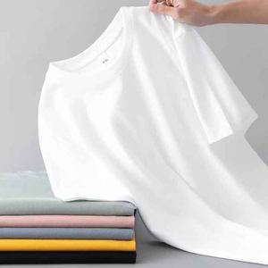 T-shirt homme manches courtes tendance été ample mode été décontracté demi-manches jeunesse col rond T-shirt 180g - Product Image 5