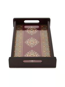 Bandeja de Servicio de Madera Esmaltada de Uso Diario, Decoración Práctica para Cocina, Mesa de Comedor, Hogar, Restaurante, Hotel, Té y Café - Product Image 3