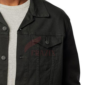 Latest Design 100% Cotton Made <b>Men</b> Boxy <b>Jeans</b> <b>Jacket</b> Waterproof Wholesale Boxy <b>Jeans</b> <b>Jacket</b> For <b>Men</b> - Product Image 3