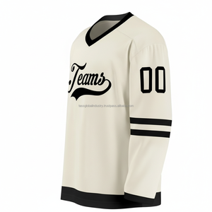 Maillot de hockey sur glace personnalisé, respirant et léger, vêtements de sport OEM avec logo et design sur mesure - Product Image 3