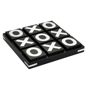 Tic Tac Toe de mármol negro y dorado duradero, regalo perfecto para cumpleaños, juego de interior Tic Tac Toe para niños y juegos de mesa familiares - Product Image 2