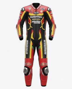 Combinaison de moto en cuir véritable de vache/canguro de qualité supérieure pour homme, 1 pièce, haute performance, combinaison de moto en cuir/Traje CE - Product Image 1