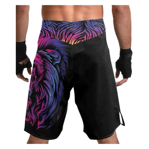 Pantalones cortos de protección contra sarpullidos MMA, diseños de algodón transpirable para entrenamiento de lucha, precios competitivos a granel, ropa de artes marciales OEM - Product Image 5