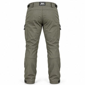 Pantalon de chasse technique avec poches pour genouillères, 230 GSM, polyester extensible 4 directions, finition Ripstop DWR, automne/hiver, personnalisable OEM, vente en gros - Product Image 2