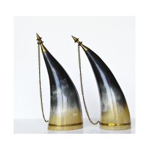 Viking corne à boire rustique authentique tasse à la main guerrier médiéval tankard gobelet naturel sculpté nordique navire à boire - Product Image 6