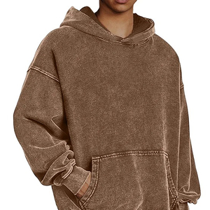 เสื้อฮู้ดซักกรดสำหรับผู้ชายเสื้อมีฮู้ดแนวสตรีทสวมใส่สบายสำหรับฤดูหนาว - Product Image 4