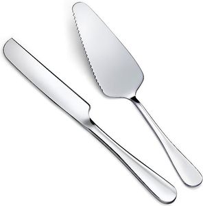 Serveur de gâteau en acier inoxydable meilleure qualité couteau à gâteau de concepteur fait à la main taille personnalisée en gros serveur de gâteau en métal - Product Image 2