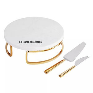 Fabuleux support à gâteau en fer de qualité supérieure ensemble de 2 tailles différentes snacks dessert support de service - Product Image 5