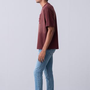 Camiseta de Algodón 220g con Estampado Personalizado, Corte Regular, Ecológica, Hombros Caídos, Estilo Urbano, Venta Directa de Fábrica - Product Image 4