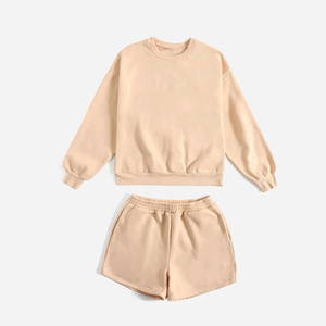 Nouveau short de sport à la mode costume femmes mode broderie pull pull deux pièces lâche décontracté femmes costume - Product Image 2