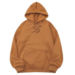 Sudadera con capucha de lana de algodón 100% personalizada 330GSM Sudadera con capucha de tecnología gruesa con bordado para invierno - Product Image 6