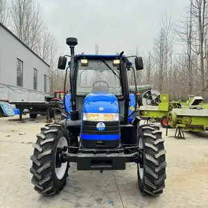 Trator de alta qualidade com carregadeira e retroescavadeira, equipamento de máquinas agrícolas, preço de tratores de 100 HP