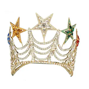 OES Crown The crown is gold plated and adjustable There are colored stones set within the Stars and this crown 2023