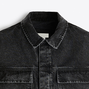 Chaqueta vaquera de bombardero antibacteriana ecológica de la mejor calidad para hombre de High Street Style con diseño personalizado para otoño - Product Image 2