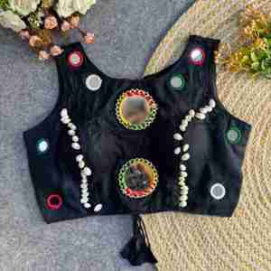 Navratri Special Rayon With Mirror Work Blouse Fabricant et fournisseur de Surat au prix de gros - Product Image 4