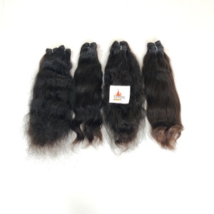 Venta al por mayor de pelo humano vietnamita de onda profunda suelta alineada con cutícula India cruda sin procesamiento químico tejido de Peluca de onda natural - Product Image 2