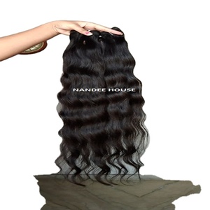 Direct indien usine brut non transformé Remy Extensions vague de corps HD dentelle fermeture transparente Clip aligné cuticule vierge humaine - Product Image 4