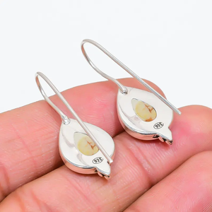 Pendientes al por mayor moda moderna cobre blanco turquesa piedra preciosa 925 plata esterlina gota colgante joyería para mujer regalo - Product Image 4
