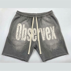 Pantalones Cortos Unisex de Forro Polar con Logotipo Personalizado OEM, Estilo Urbano, Nueva Tendencia, Corte Holgado, Bordados, Antiarrugas, Ecológicos para Hombre - Product Image 4